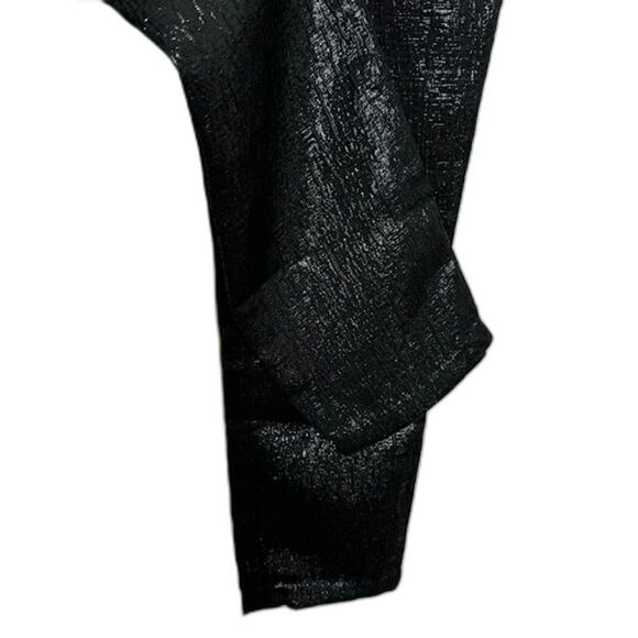 MICHAEL COSTELLO x REVOLVE WAVERLY BLACK SHIMMER CRINKLE PANTS SIZE SMALL NWOT - Picture 6 of 12
